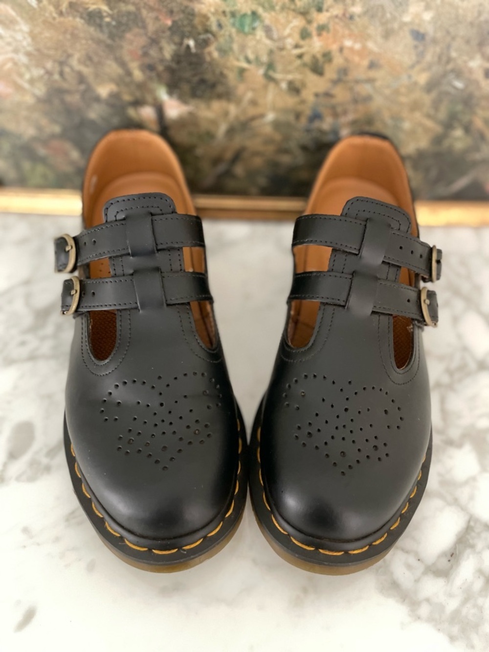 Dr Marten Mary Jane 8065 Black Smooth Leather Size 9 - Picture 4 of 10